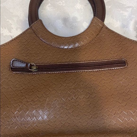 Relic brown round handled woven hand bag - Picture 6 of 8